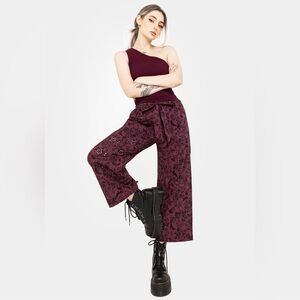 Morgana Cotton Broderie Tie Waist Culottes Sz 10 – Cottagecore, Alt, Casual